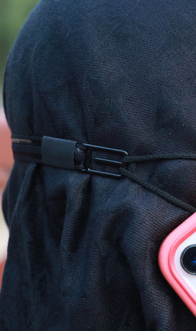 Image of 5pcs Scarf (Hijab) Mask Extender - Dr.Shark (3Black & 2White)